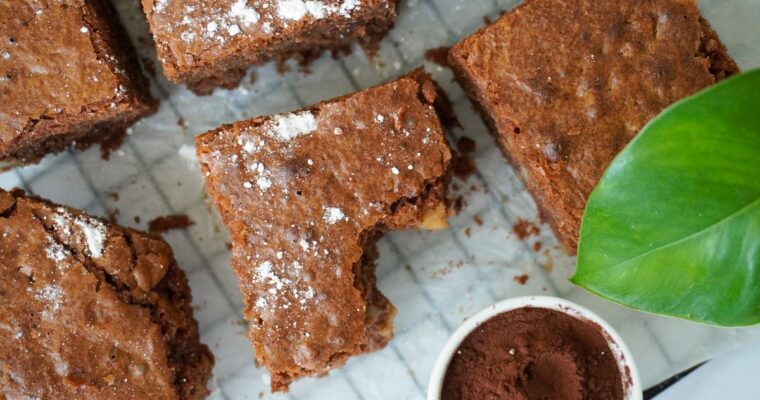Brownies cioccolato e noci – la ricetta senza latte e senza burro