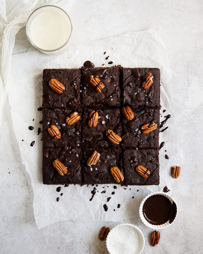 brownies cioccolato e noci senza glutine